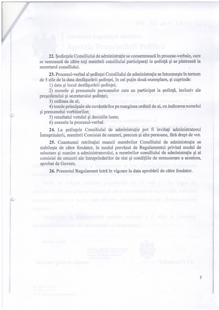 Regulament-Consiliul de administrație al ÎSDEI